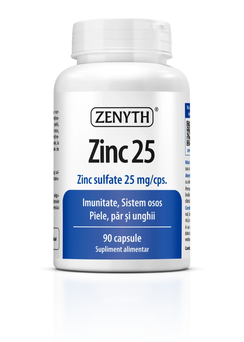 Zinc 25 mg, 90 capsule - Zenith
