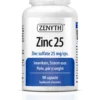 Zinc 25 mg, 90 capsule - Zenith