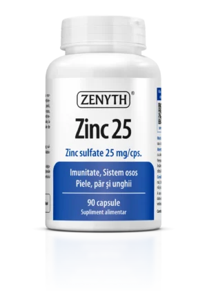 Zinc-25-90-CPS-–-Cu-reflexie Zinc 25 mg, 90 capsule - Zenith